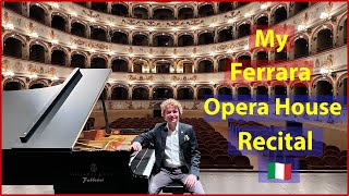 My Ferrara Opera House Recital 🇮🇹 Nikolay on the Road [upl. by Yrrej704]