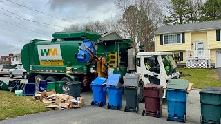 Garbage Truck VS Massive Post Xmas Cart Line [upl. by Eneres240]