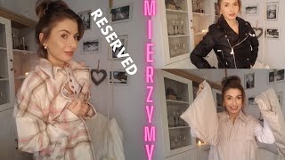 HAUL  MIERZYMY  RESERVED  WIOSENNE KURTKI [upl. by Anail]