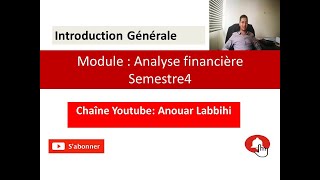 Vidéo 1 Introduction Générale à lanalyse financière [upl. by Viva428]