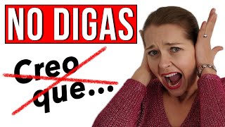 NO DIGAS “Creo que…”  23 frases alternativas avanzadas VOCABULARIO [upl. by Owens165]