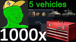 Opening 1000 Toolbox loot crates War Thunder 60000000 SL [upl. by Kiki]