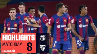 Resumen de FC Barcelona vs Sevilla FC 10 [upl. by Haianeb]