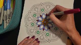 ASMR  Trying Out FiveCent Flea Market Sharpie Markers Whisper [upl. by Noned372]