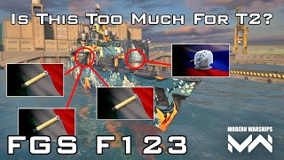 A Menace In Tier 2  FGS F123 Gameplay  Modern Warships [upl. by Daugherty]