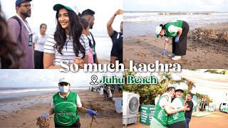 500 people together cleaned Juhu beach🥵 WHY so much dirt How to change it [upl. by Salakcin]