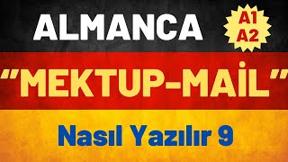 Almanca A1A2 Mektup  Mail Nasıl Yazılır  9 almancaogreniyorum deutsch deutscha1 deutschkurs [upl. by Fishbein]