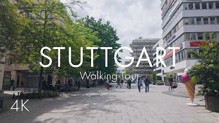 Stuttgart  City Center  Walking Tour  4K [upl. by Lien]