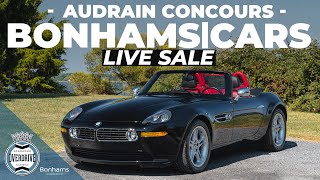 BonhamsCars The Audrain Concours Auction  Live stream [upl. by Acirretahs]