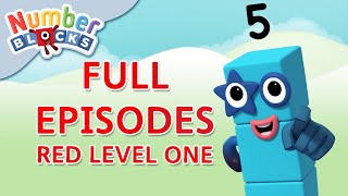 Numberblocks Red Level One  Full Episodes 79  HomeSchooling  Learn to Count WithMe [upl. by Amedeo]