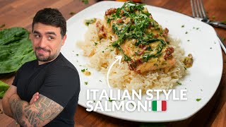 The Ultimate Tuscan Salmon Recipe You Must Try 🤌 [upl. by Ester]