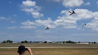 Oshkosh 2023  MIG 17 formation low pass [upl. by Schuyler]