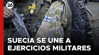 Suecia se une a ejercicios militares antes de su adhesión a la OTAN [upl. by Laehctim]