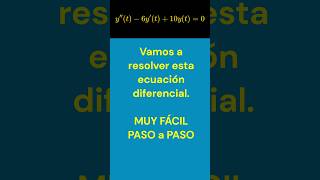 Cómo resolver esta ecuación diferencial lineal con raíces complejas ecuacionesdiferenciales [upl. by Itsrejk116]