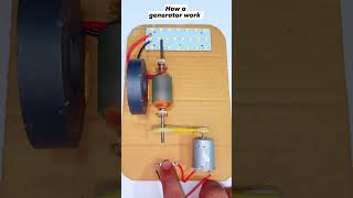 How a generator work dcmotor motor science technology [upl. by Bar]