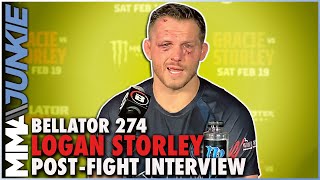 Bellator 274 winner Logan Storley chomping at the bit for Yaroslav Amosov rematch [upl. by Klecka393]