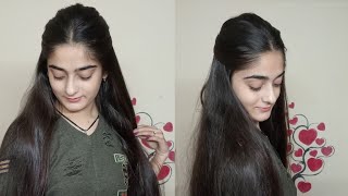 Quick And Easy Hairstyles For Saree  Quick Hairstyle  Easy Hairstyle  Hairstyles by palak [upl. by Kaylil]