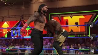 Bobby Lashley Vs Roman Reigns WWE 2K23 [upl. by Wakerly547]