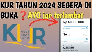 KAPAN KUR BRI 2024 DIBUKA  Kredit usaha rakyat di buka di Bulan ini [upl. by Aissatsan620]