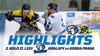 2 kolo HK Kralupy vs HC Kobra Praha  2 liga 202425 Highlights [upl. by Roddy]