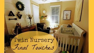 TWIN NURSERY LAST MINUTE TOUCHES  RACH IS NESTING [upl. by Nyltiak]