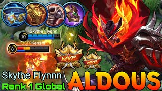 Explaner Tanky Build Aldous Double Gameplay  Top 1 Global Aldous by Skytge Flynnn  Mobile Legends [upl. by Akelahs400]