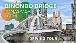 Binondo Intramuros Bridge  Full Driving Tour  4K  Manila Philippines [upl. by Nylirehc482]