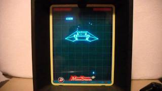 Mine Storm  Vectrex Gameplay With Overlay [upl. by Ennoid425]