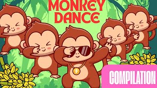 Monkey Banana Dance  Baby Monkey  Dance Along Song  Pinkfong Kids Songs [upl. by Tanny]