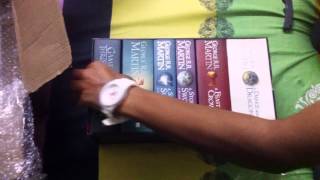 Game of Thrones 6book Box Set Unboxing  Author George R R Martin [upl. by Ashlie104]