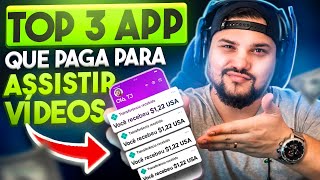 TOP 3 APP para GANHAR DINHEIRO ASSISTINDO VÍDEOS  GRÁTIS PROVA DE PAGAMENTO [upl. by Anawek]