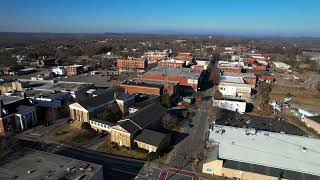 Downtown Martinsville Virginia from above [upl. by Pitt567]