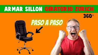 ✅ CÓMO ARMAR SILLA GIRATORIA ZURICH  TUTORIAL PASO A PASO [upl. by Marko]