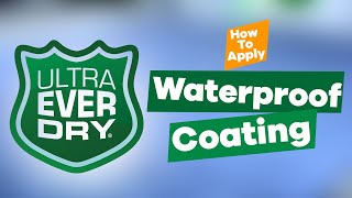 How to Apply Ultra Ever Dry Waterproof Coating  The Cary Company [upl. by Haland190]