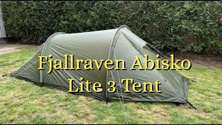 Fjallraven Abisko Lite 3 Tent [upl. by Adamsun]