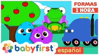 ¡Aventura Mágica de Formas y Colores para Niños  Escuela de Figuras  Rana y más  BabyFirst TV [upl. by Peale791]