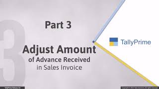 How to Record GST Advance Receipts and Adjust Advance Amount in Sales Invoice Hindi Release 3 X [upl. by Alfonzo]