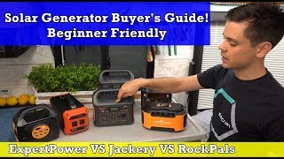 Micro Solar Generator Buyers Guide Jackery vs Rockpals vs Expertpower [upl. by Yorle]