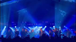 Skerryvore feat Gordonstoun Pipe Band Speyfest 2024  Soraidh Slan amp The Rise [upl. by Adrell]