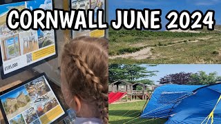 CORNWALL HOUSE HUNTING AND CAMPING VLOG  TRENCREEK HOLIDAY PARK NEWQUAY  FISTERAL  HOLYWELL BAY [upl. by Soule]