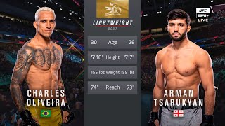 🔴 UFC 300 Charles Oliveira vs Arman Tsarukyan  Full Fight amp Highlights  Lightweight Bout [upl. by Leola]