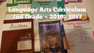 2nd Grade HOMESCHOOL CURRICULUM CHOICES  2016  2017  Language Arts [upl. by Sunev]