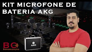 KIT MICROFONE DE BATERIA AKG DRUM SET SESSION [upl. by Garibull]