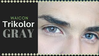 Waicon TriKolor  Gray Contact Lens Review [upl. by Enrobyalc963]