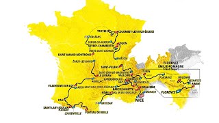 TOUR DE FRANCE 2024  Découvrez le parcours en intégralité [upl. by Rosenkrantz]