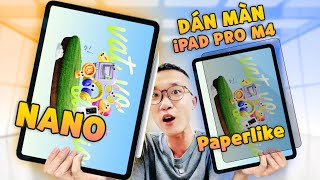 Màn hình Nanotexture chỉ có trên iPad Pro M4 1TB khác gì dán kính Paperlike giá 300K [upl. by Ekralc927]