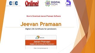 How to download Jeevan Praman Software for Issue Digital Life certificate for pensioner [upl. by Ohploda969]