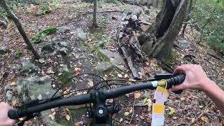 Riding a Giant Stance 29 2 at Huntington bike park CT [upl. by Ayahc]