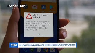 Importanța mesajelor RoAlert nefiind recomandată dezactivarea lor [upl. by Juli67]