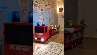 Feuerwehrauto als Stauraumlösung für das Kinderzimmer 🔥🚒 diyidee diy diyproject feuerwehrauto [upl. by Odnesor736]